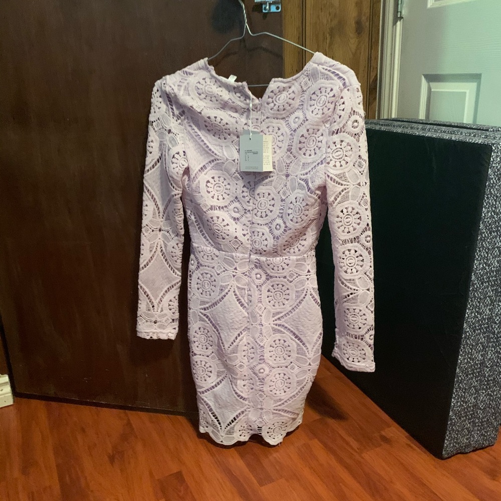 Mauve lace dress